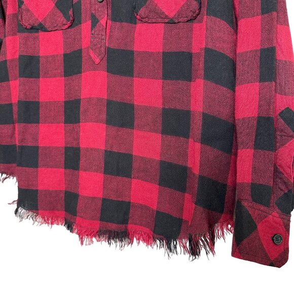 Rails Redding Button Down Size XS Sanguine Black Red Plaid Long Sleeve - Picture 3 of 9